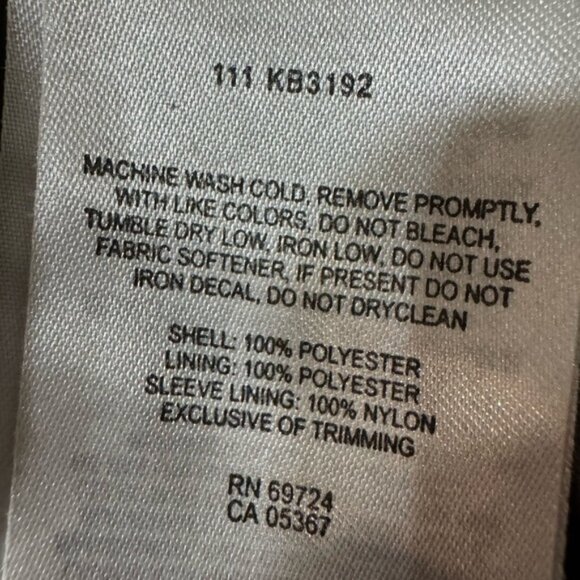 Columbia Grey Pattern Design Spring Fall Lined Waterproof Breathable Jacket Coat - Picture 8 of 12